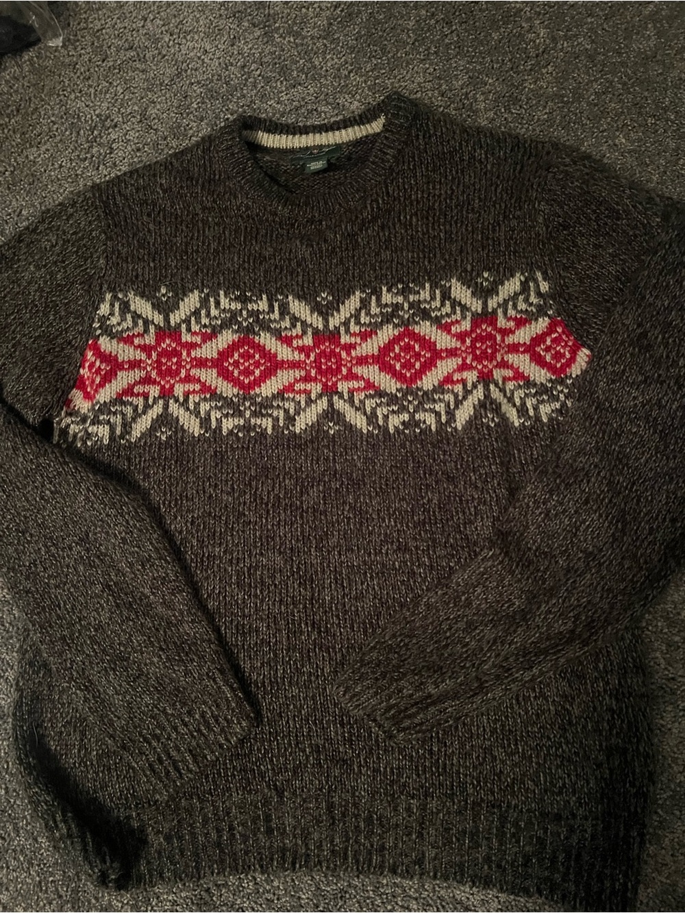 David Taylor Collection Fair Isle Knit Sweater
